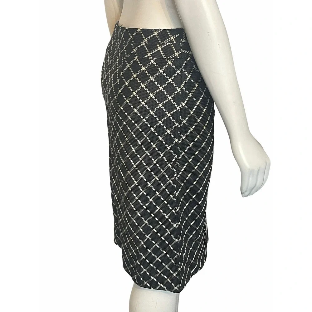 Antonio Melani‎ black & white silk skirt 2